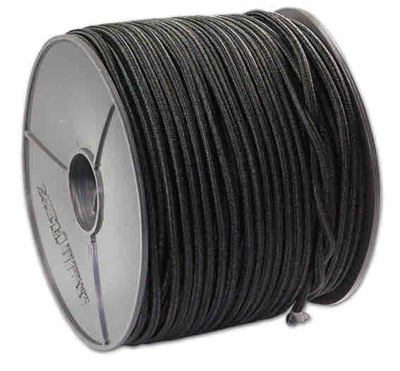 Expanderseil 8mm Meterware in Schwarz für vielseitige Anwendungen