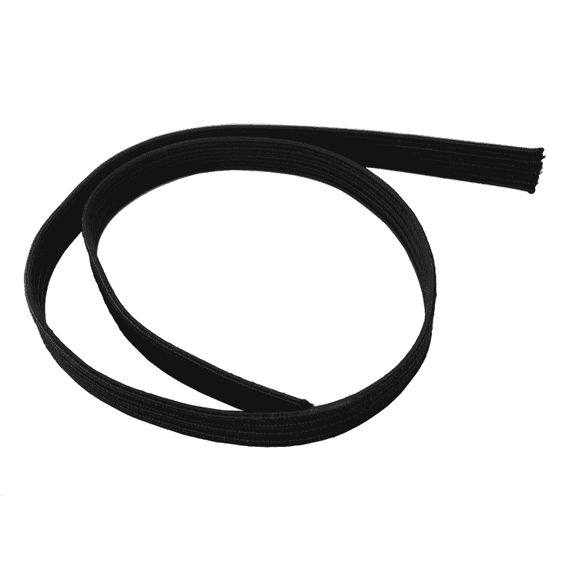 Flachbandgummi elastisches Band Schwarz Multiflex PP