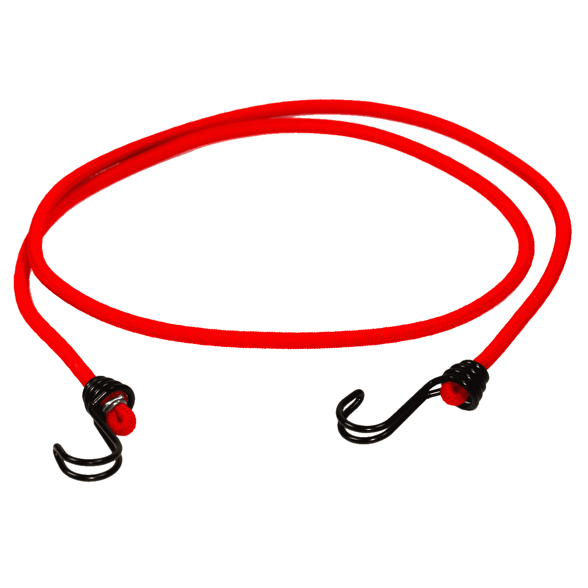 Gummiseil mit Haken in Rot, 150 cm lang und stark