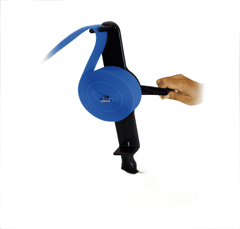Winder von LOGISTRAP® inklusive gelben LOGISTRAP 4 Meter für Kabelschutz