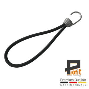 Spannfix Expander mit Edelstahlspiralhaken 450mm schwarz - ideal für sicheres Befestigen