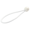 Gummischlaufen mit Kugel 180mm Weiß - 25 Stück pro VE, vielseitige Halteelemente 2