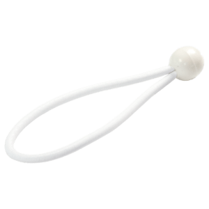 Gummischlaufen mit Kugel 180mm Weiß – 25 Stück pro VE