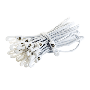 Expandergummi - Spanngummi 250mm Weiß Haken - 25 Stück für vielseitige Anwendungen