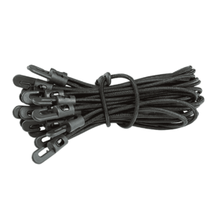 Spannschlaufen 230mm schwarz mit Kunststoffhaken Ø 4mm für sichere Befestigungen