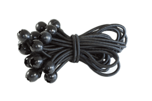 Gummispanner mit Kunststoffhaken 250mm schwarz 25 Stück