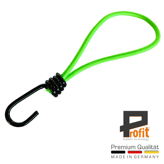 Zeltgummi 130mm - Neongrün - 25 Stück für Zeltverankerung 2