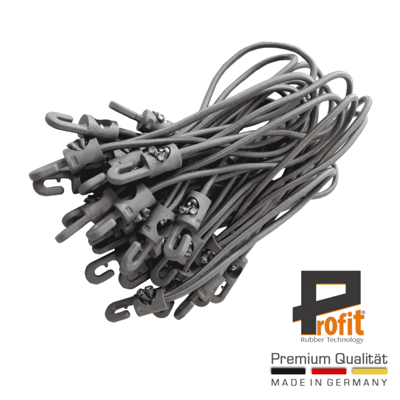 Expanderschlingen mit Haken 200mm grau für sicheres Spannen