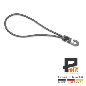 Expanderschlingen mit Haken 250mm – Grau – 25 Stück