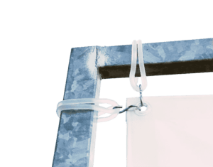 Gummispannringe 8mm Ø – 20cm Schwarz – 25 Stück mit S-Haken