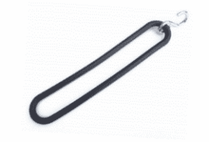 Gummi Spannringe 8mm Ø in schwarz mit S-Haken