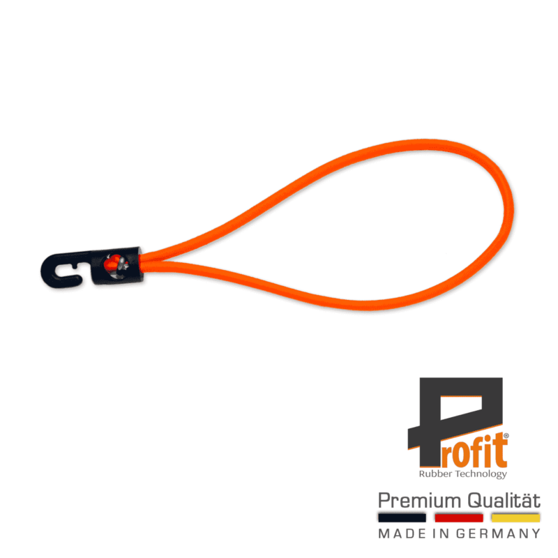 Expanderschlingen mit Haken 230mm Neonorange 25 Stück - ideal für vielseitige Anwendungen 2