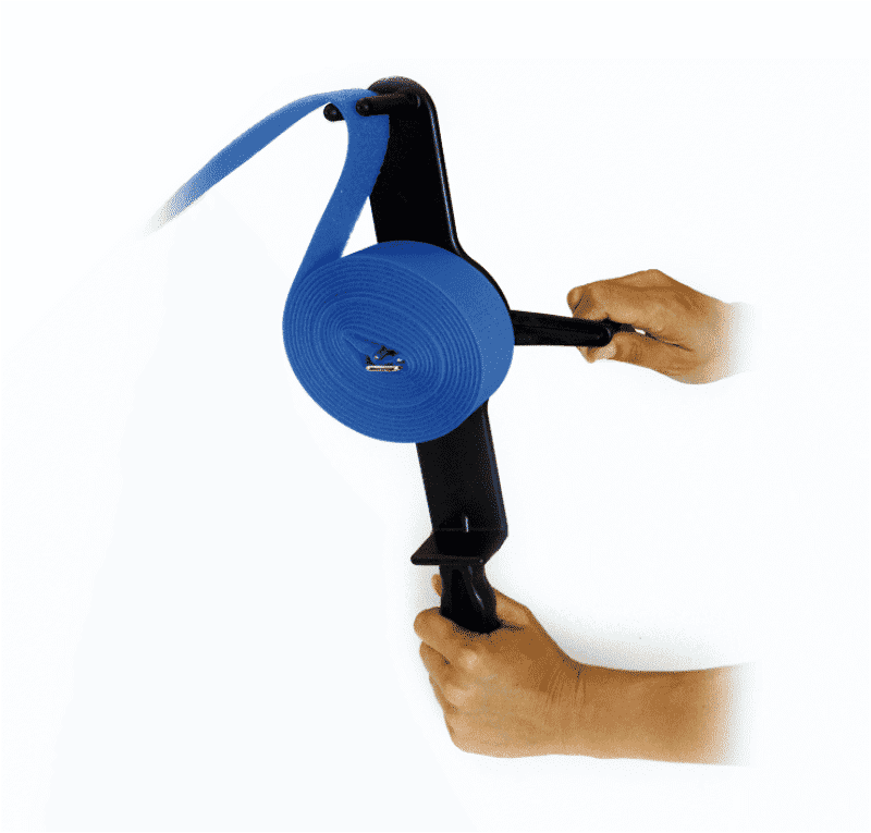 Winder von LOGISTRAP® inklusive gelben LOGISTRAP 4 Meter für Kabelschutz