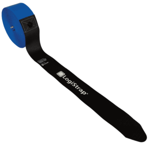 Palettengummis LOGISTRAP® 50x7000mm Schwarz/Blau für sichere Logistik