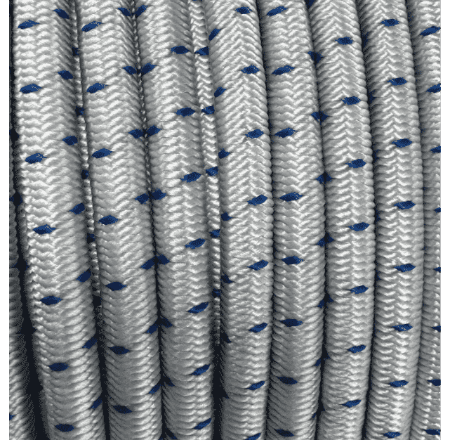 Würgeklemmen für 6mm - Expanderseil 6mm Weiß - Blau gefleckt 3