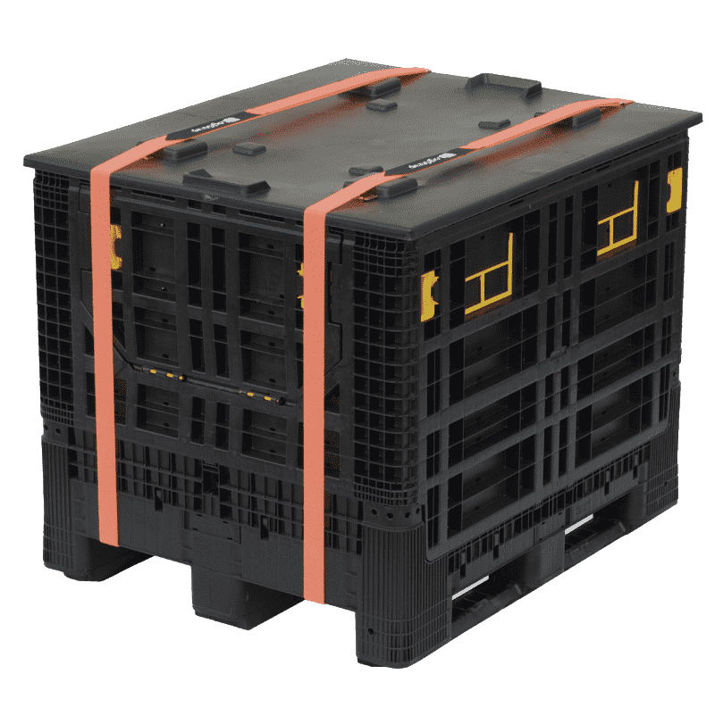 Palettengummi LOGISTRAP® 50x5000mm Schwarz/Orange für sicheren Transport 2