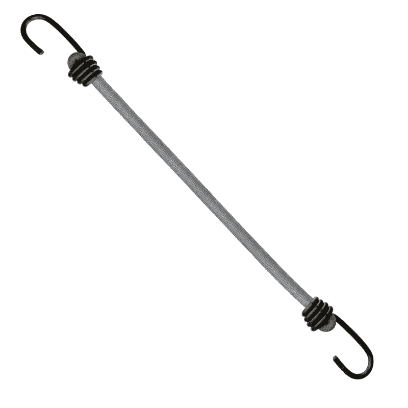 Expanderseil Grau 100cm Ø 10mm mit 2 Spiralhaken für vielseitige Nutzung