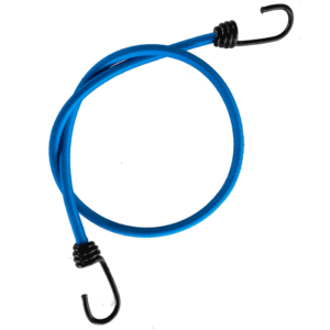 Gummispanner mit Haken in blau 150cm Ø 10mm