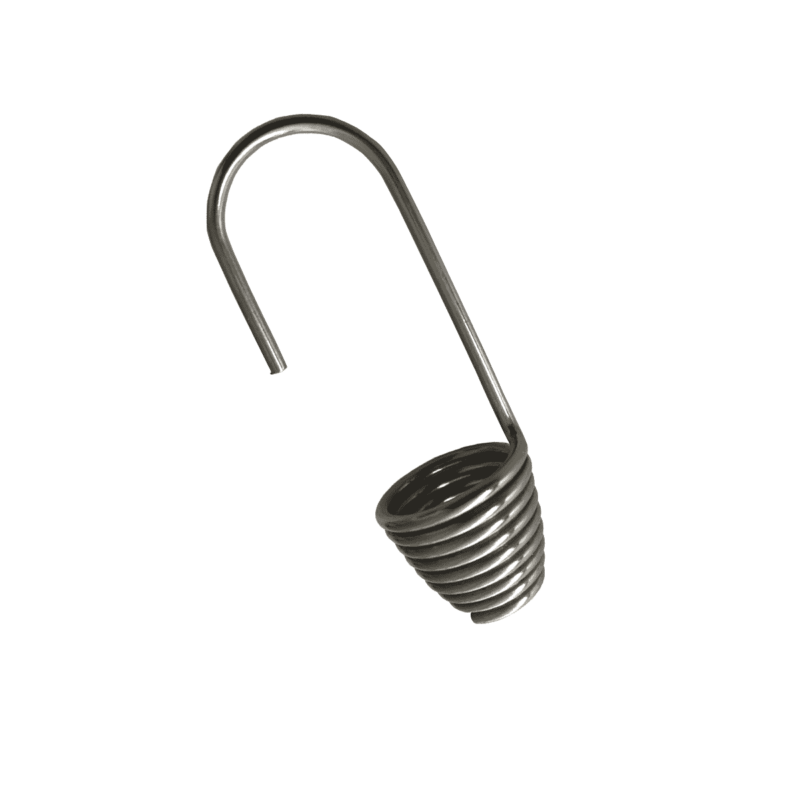 Edelstahlspiralhaken für Expandergummis 10mm, stabil und langlebig