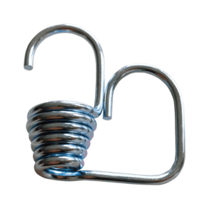 Spiralhaken mit Zusatzhaken für Expanderseil 8mm Ø verchromt, ideal für Befestigungen