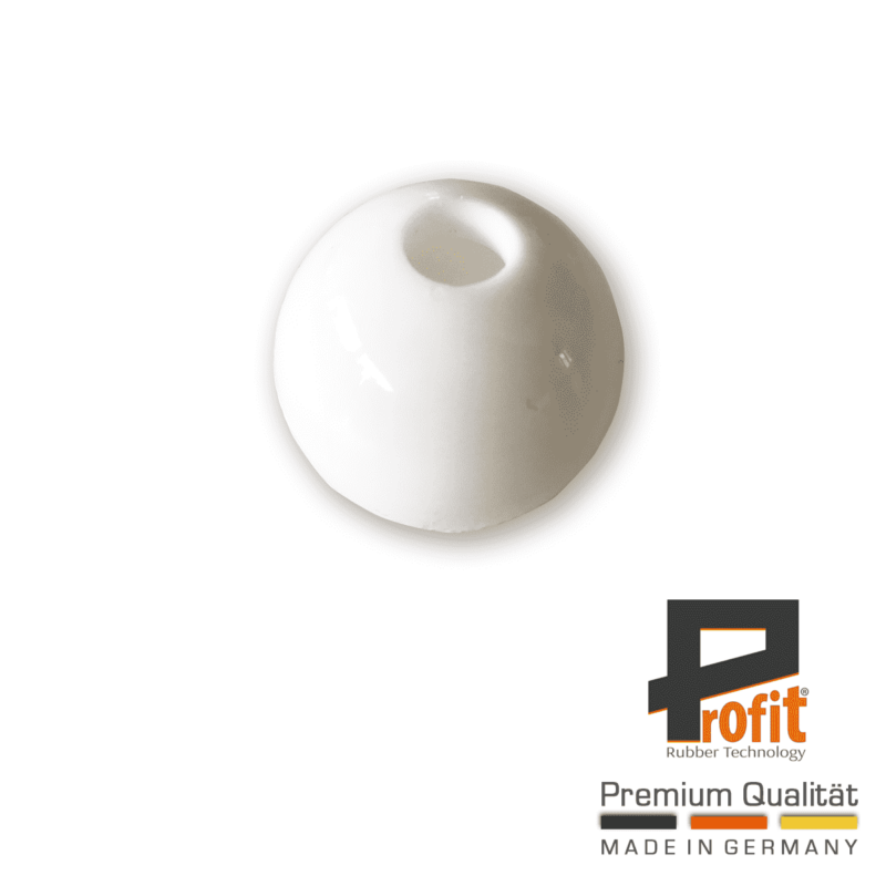 Kugel für Expander aus Kunststoff in Weiß für Bastelprojekte