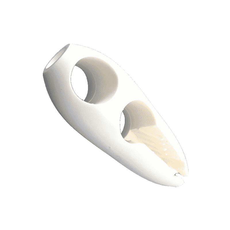 Speedclip für Bosch Motor - Hochwertiger Segeleinbinder 6mm Gummiseil Weiß