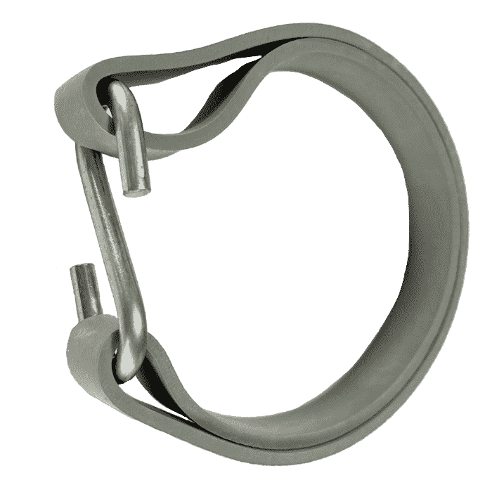 Gummiringe für Einmachgläser in Grau, 180mm lang, Ø 114mm