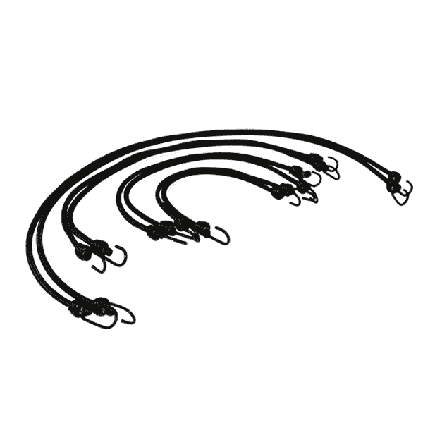 Fahrradgummis 2 Haken im Set Ø 10mm - 8 Stück für Fahrradsicherung